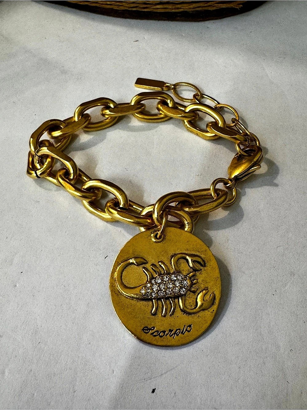 Scorpio zodiac bracelet Gold-Tone Charm Bracelet 192 - Picture 5 of 5
